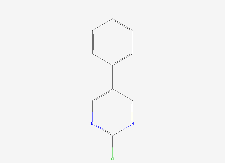 Two-dimensional chemical structure of 2-Chloro-5-phenylpyrimidine