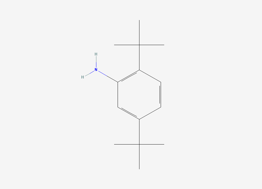 Two-dimensional chemical structure of 2,5-di-tert-Butylaniline