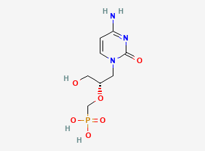 Two-dimensional chemical structure of Cidofovir, CAS 113852-37-2