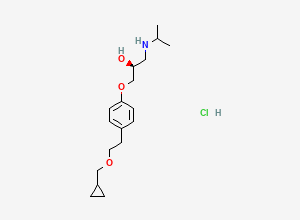 Two-dimensional chemical structure of Levobetaxolol Hydrochloride