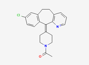 Two-dimensional chemical structure of Desloratadine N-Acetyl Impurity/ Loratadine N-Acetyl Impurity, CAS 117796-52-8