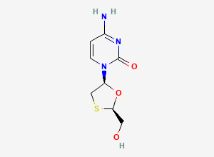 Two-dimensional chemical structure of Lamivudine, CAS 134678-17-4