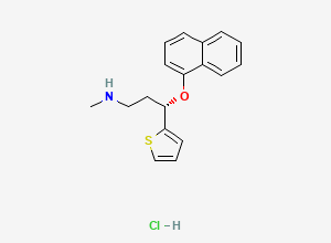 Two-dimensional chemical structure of Duloxetine hydrochloride EPCRS (Y0001453), CAS 136434-34-9