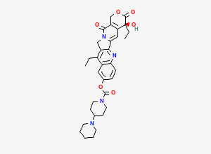 Two-dimensional chemical structure of Irinotecan, CAS 97682-44-5