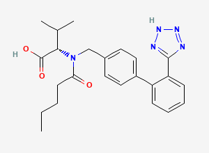 Two-dimensional chemical structure of Valsartan (1708762), CAS 137862-53-4