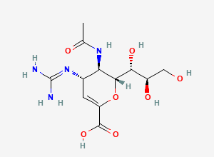 Two-dimensional chemical structure of Zanamivir, CAS 139110-80-8