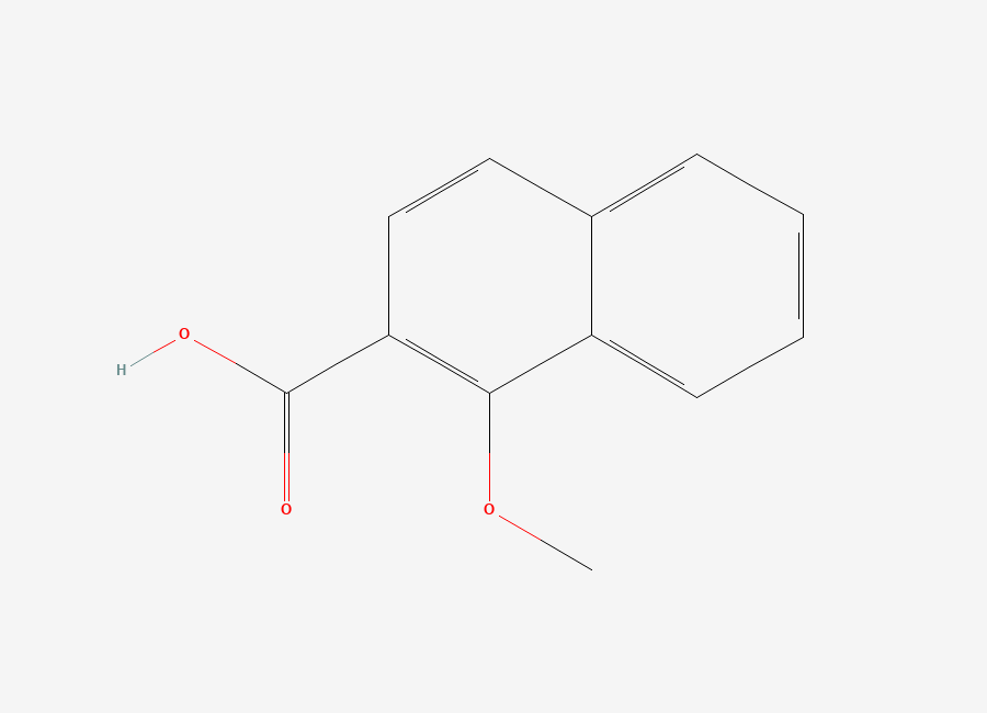 Two-dimensional chemical structure of 1-Methoxy-2-naphthoic acid