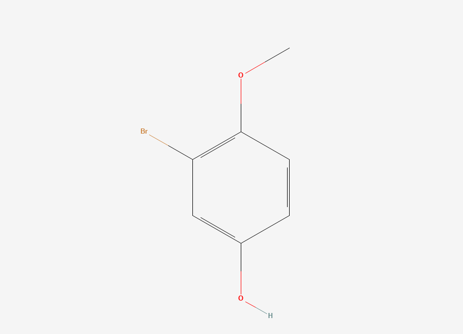 Two-dimensional chemical structure of 3-Bromo-4-methoxyphenol