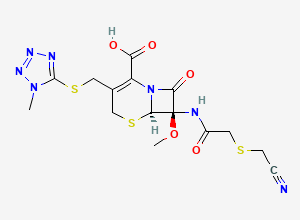 Two-dimensional chemical structure of Cefmetazole Impurity 22