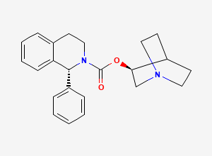Two-dimensional chemical structure of (1R,3'S)-Solifenacin