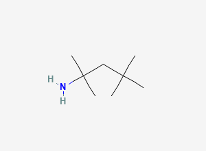 Two-dimensional chemical structure of Clavulanate Potassium EP Impurity K / Tert Octylamine, CAS 107-45-9