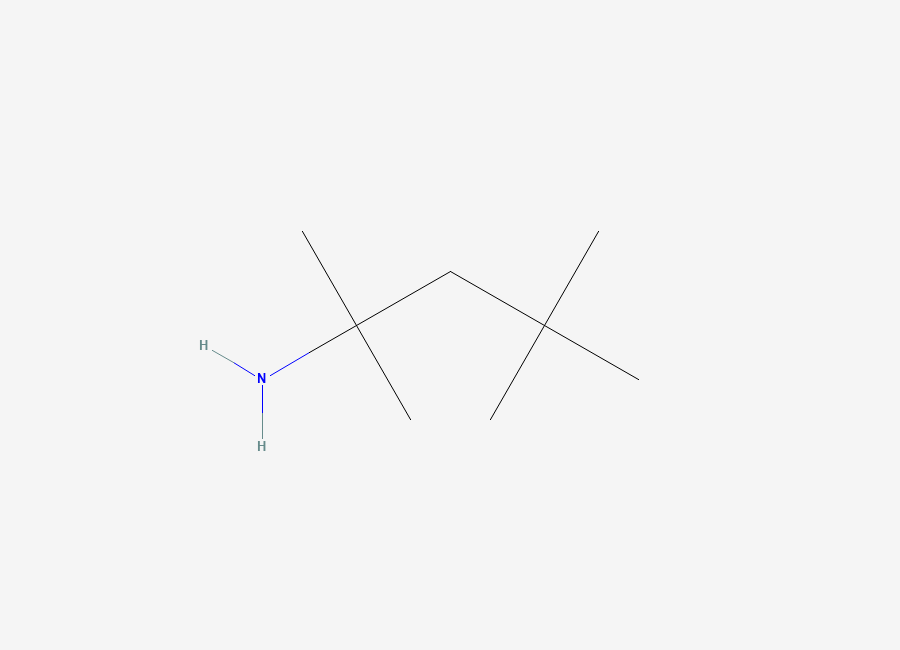 Two-dimensional chemical structure of Clavulanate Potassium EP Impurity K / Tert Octylamine, CAS 107-45-9