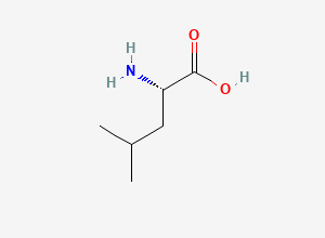 Two-dimensional chemical structure of L-Leucine
