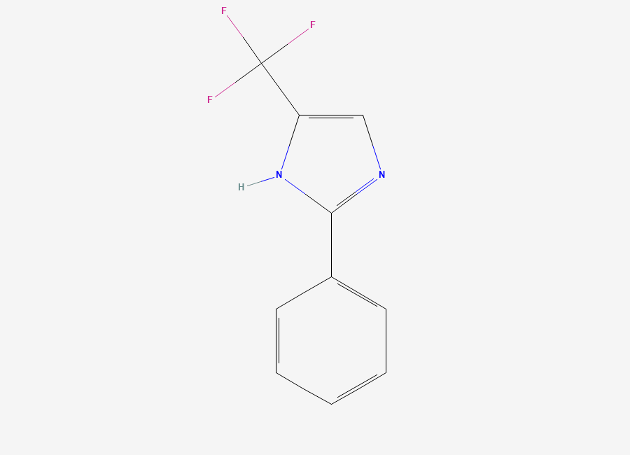 Two-dimensional chemical structure of 2-Phenyl-4-(trifluoromethyl)-1H-imidazole