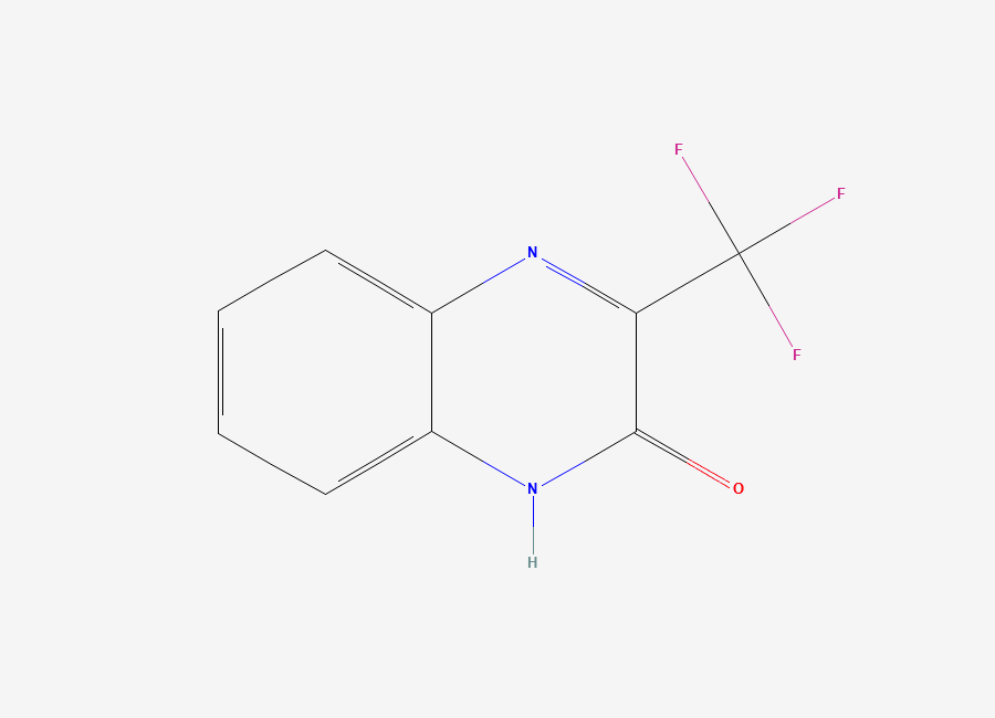 Two-dimensional chemical structure of 3-(Trifluoromethyl)-1,2-dihydroquinoxalin-2-one