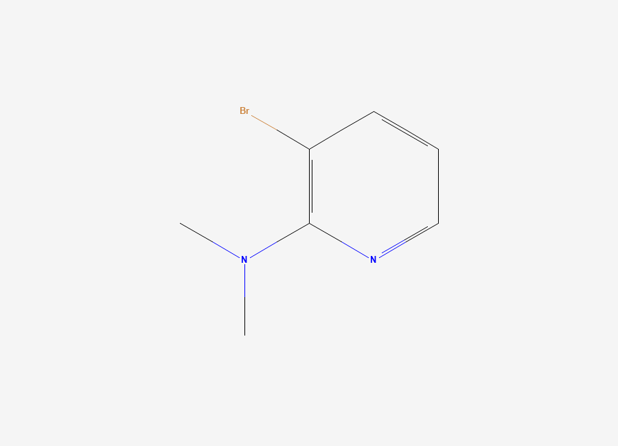 Two-dimensional chemical structure of 3-bromo-N,N-dimethylpyridin-2-amine
