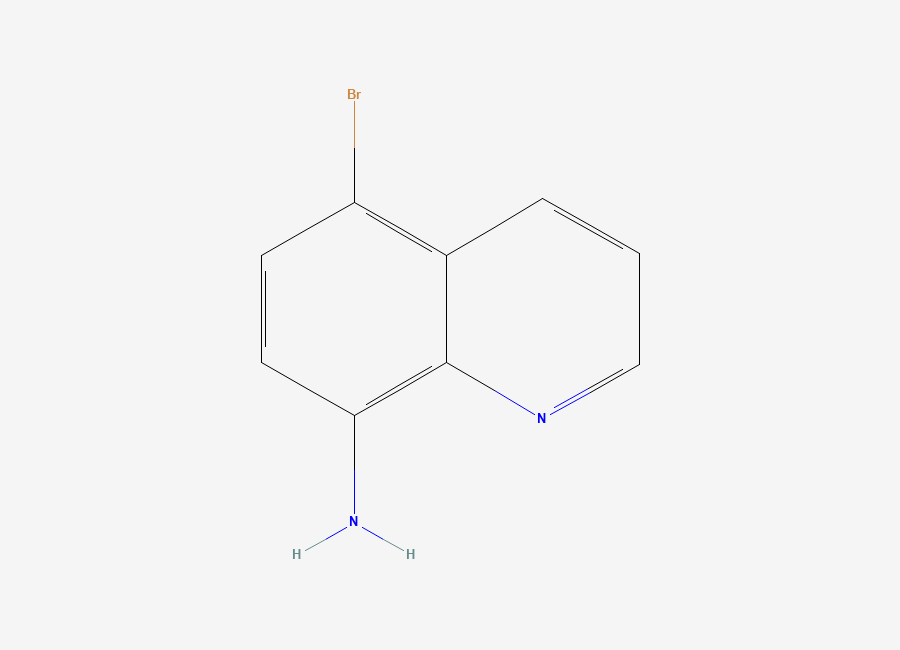 Two-dimensional chemical structure of 5-Bromo-quinolin-8-ylamine