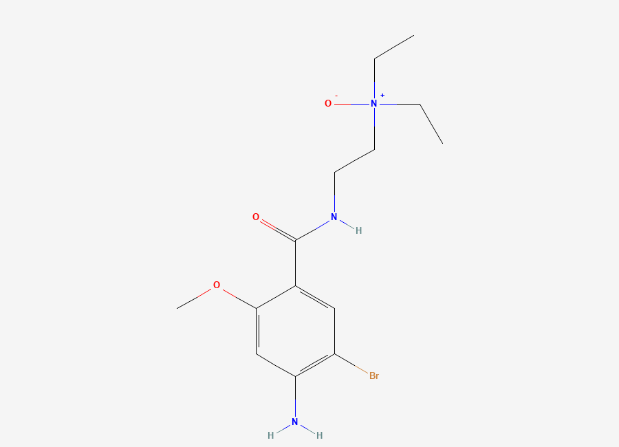 Two-dimensional chemical structure of Bromopride N-Oxide, CAS 67903-52-0