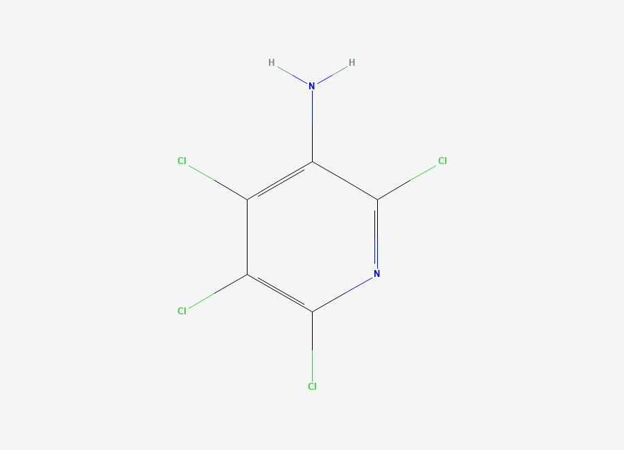 Two-dimensional chemical structure of 3-Amino-2,4,5,6-tetrachloropyridine