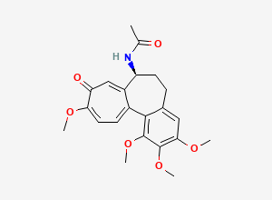 Two-dimensional chemical structure of Colchicin, CAS 64-86-8