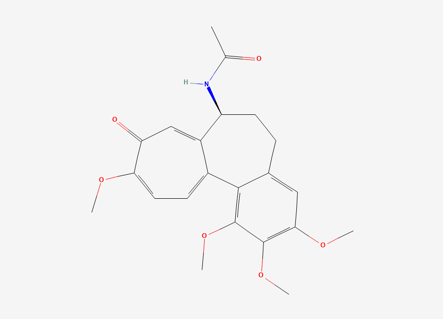 Two-dimensional chemical structure of Colchicin, CAS 64-86-8