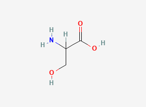 Two-dimensional chemical structure of Glycine EP Impurity G, CAS 56-45-1