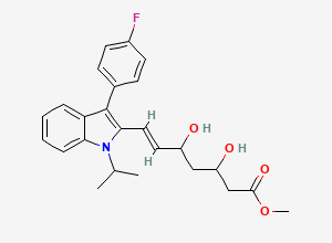 Two-dimensional chemical structure of rac-Fluvastatin Methyl Ester (Mixture of Diastereomers), CAS 202479-37-6