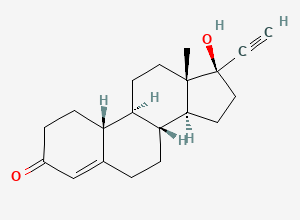 Two-dimensional chemical structure of Levonorgestrel EP Impurity U/ Norethindrone Acetate EP Impurity A/ Norethindrone, CAS 68-22-4