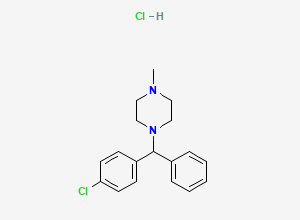 Two-dimensional chemical structure of Chlorcyclizine Hydrochloride, CAS 14362-31-3