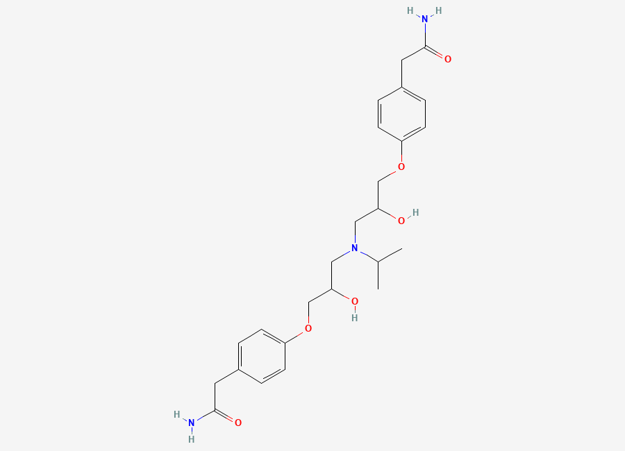 Two-dimensional chemical structure of Atenolol Tertiary Amine/ Atenolol EP Impurity F / Atenolol Related Compound F, CAS 87619-83-8