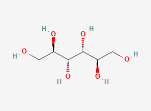 Two-dimensional chemical structure of Mannitol, CAS 69-65-8