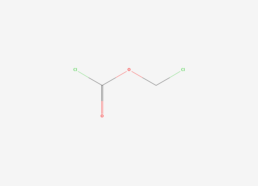 Two-dimensional chemical structure of Chloromethyl Chloroformate, CAS 22128-62-7