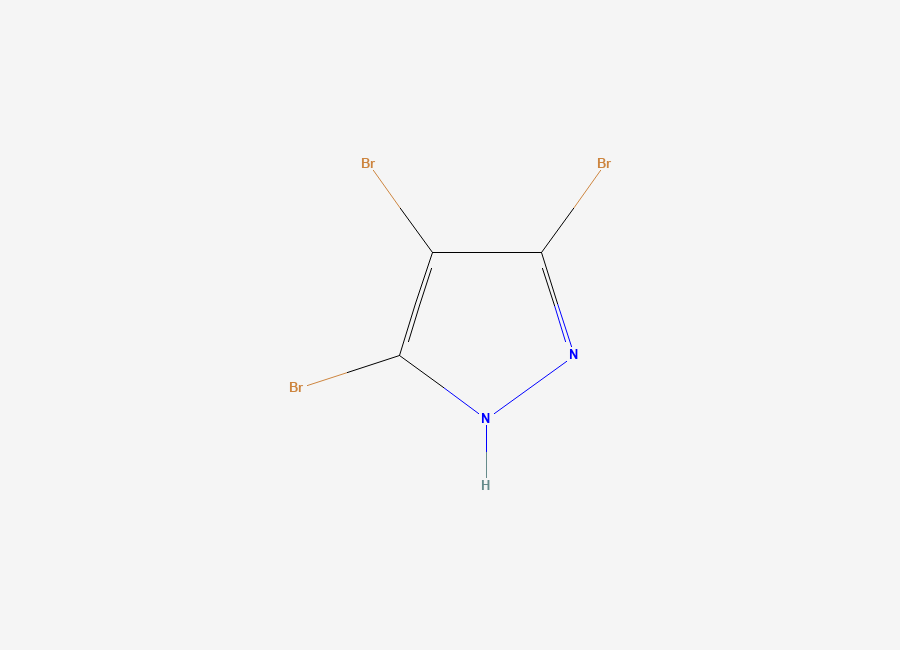 Two-dimensional chemical structure of 3,4,5-tribromo-1H-pyrazole