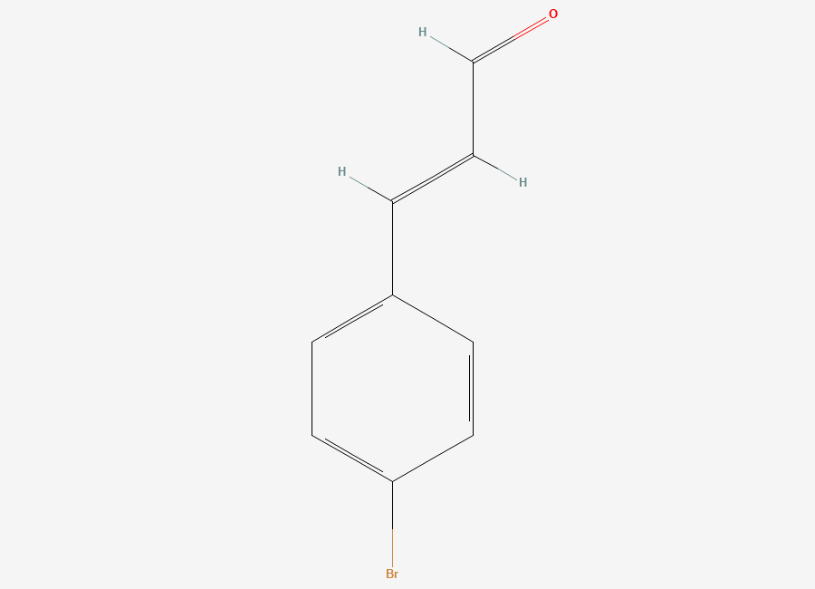 Two-dimensional chemical structure of Trans-4-bromocinnamaldehyde