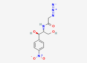 Two-dimensional chemical structure of Azidamfenicol