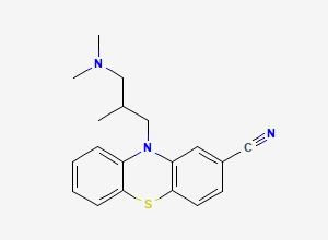 Two-dimensional chemical structure of Cyamemazine, CAS 3546-03-0