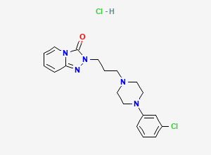Two-dimensional chemical structure of Trazodone hydrochloride CRS (Y0002269), CAS 25332-39-2