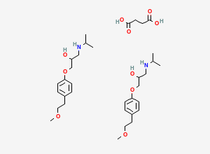 Two-dimensional chemical structure of Metoprolol Succinate