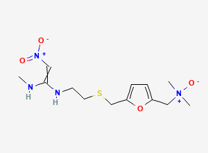 Two-dimensional chemical structure of Ranitidine EP Impurity E / Ranitidine BP Impurity E / Ranitidine N-Oxide, CAS 73857-20-2