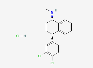 Two-dimensional chemical structure of Sertraline for system suitability, CAS 79559-97-0