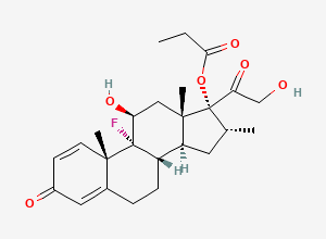 Two-dimensional chemical structure of Dexamethasone 17-Propionate, CAS 15423-89-9