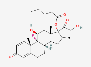 Two-dimensional chemical structure of Betamethasone Valerate EP Impurity C, CAS 33755-46-3