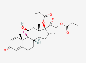 Two-dimensional chemical structure of Dexamethasone-17,21-Dipropionate, CAS 55541-30-5