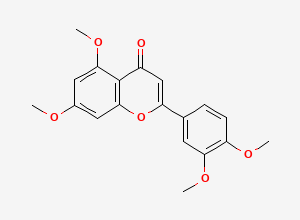 Two-dimensional chemical structure of Luteolin Tetramethylether / Tetramethoxyluteolin, CAS 855-97-0