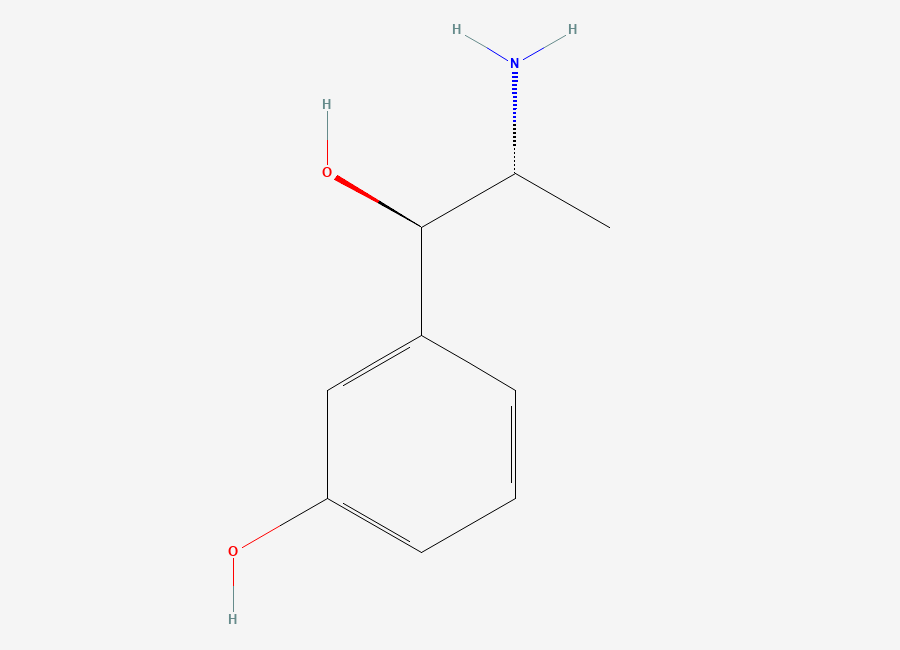 Two-dimensional chemical structure of (-)-threo-Metaraminol