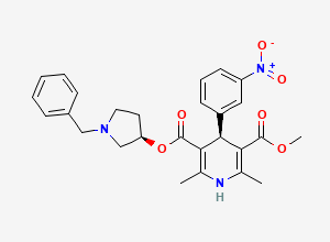 Two-dimensional chemical structure of Barnidipine Impurity 2