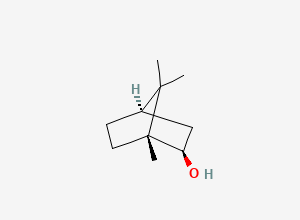 Two-dimensional chemical structure of Isoborneol, CAS 124-76-5