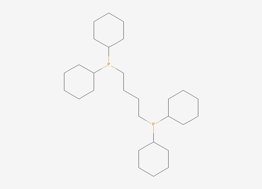 Two-dimensional chemical structure of 1,4-Bis(dicyclohexylphosphino)butane