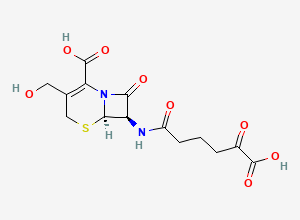 Two-dimensional chemical structure of Cephalexin Impurity 9