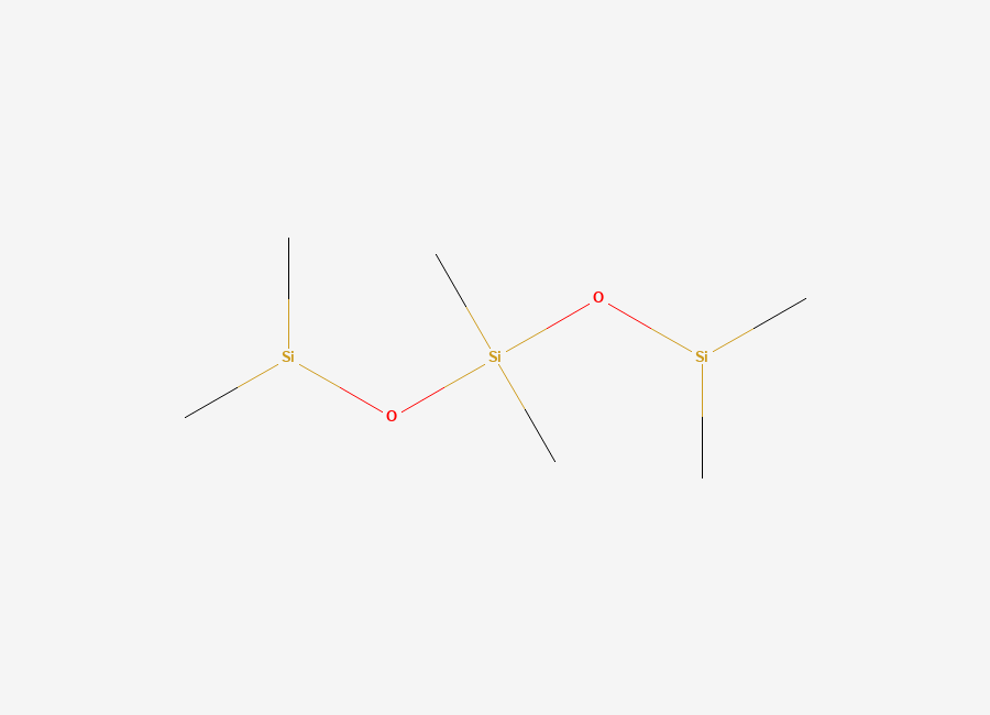 Two-dimensional chemical structure of 1,1,3,3,5,5-Hexamethyltrisiloxane